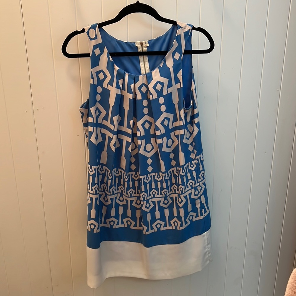 3/$30 dresses! Blue and white sheath dress